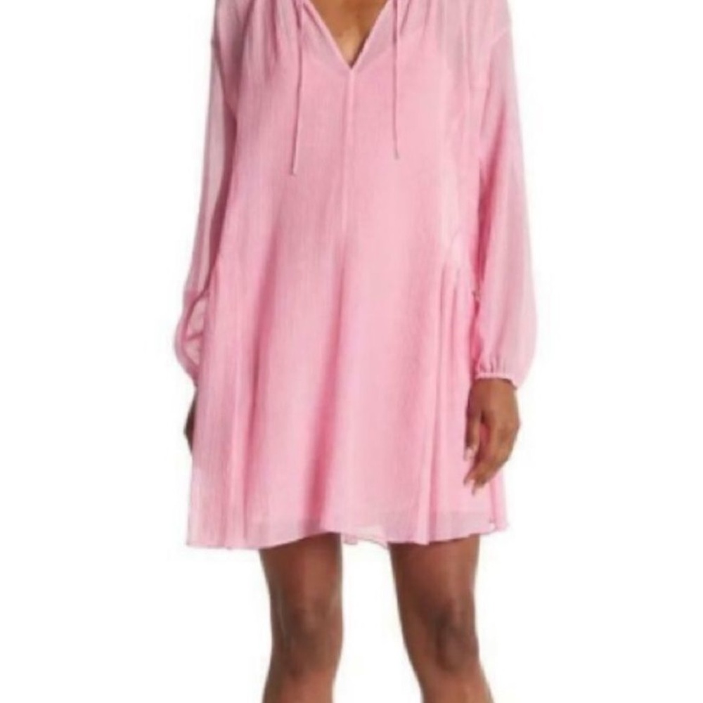 RAG & BONE Pink Melody Silk Blend Mini Dress Like New